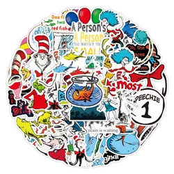 10/30/50PCS Dr. Seuss Graffiti Waterproof Sticker Creative Trend Decorative Decal Refrigerator Skateboard Helmet GuitarWholesale