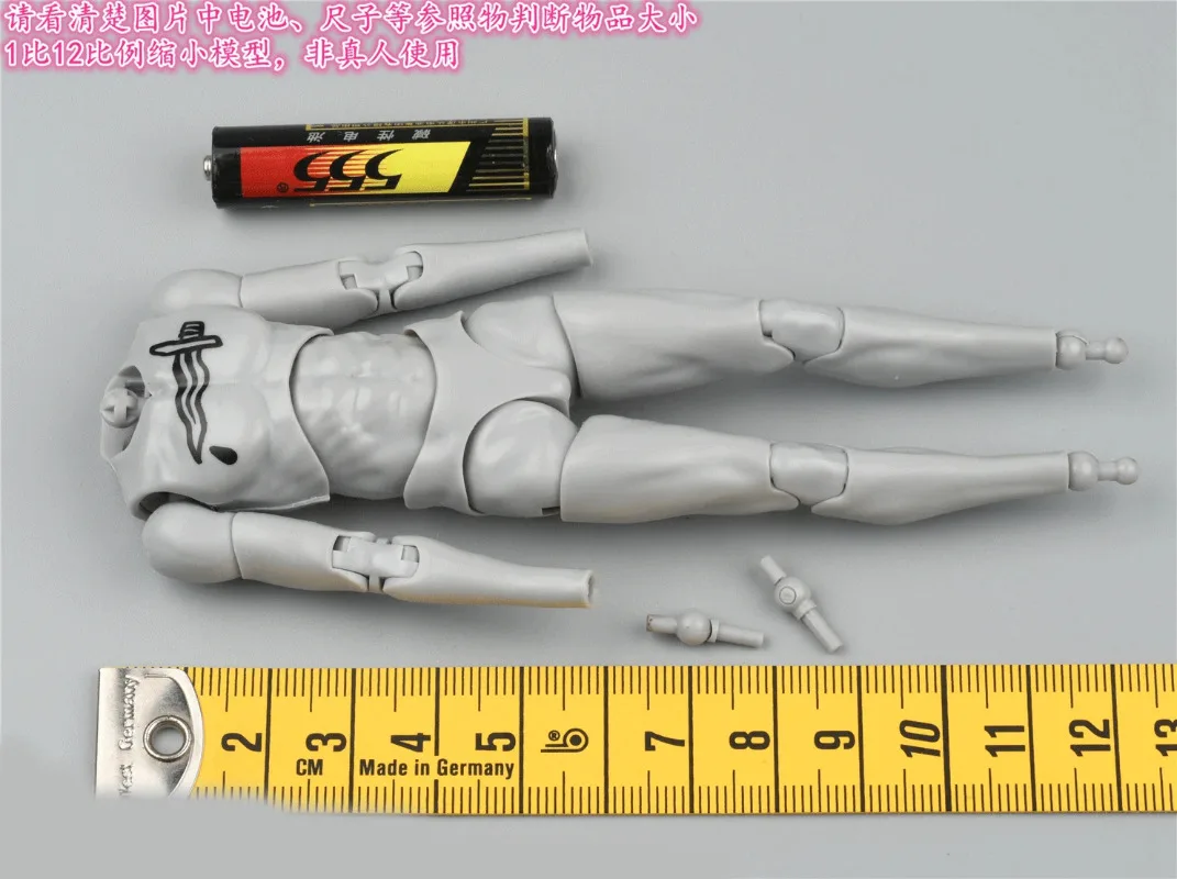 1/12 Scale Soldier PES025 Body B Model For Figure Doll