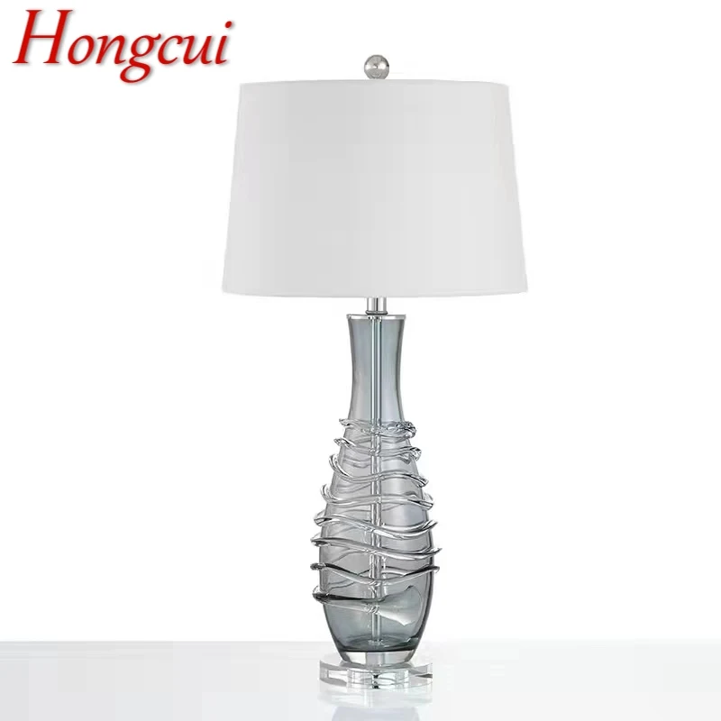 

Hongcui Nordic Glaze Table Lamp Modern Art Iiving Room Bedroom Study Hotel LED Personality Originality Desk Light