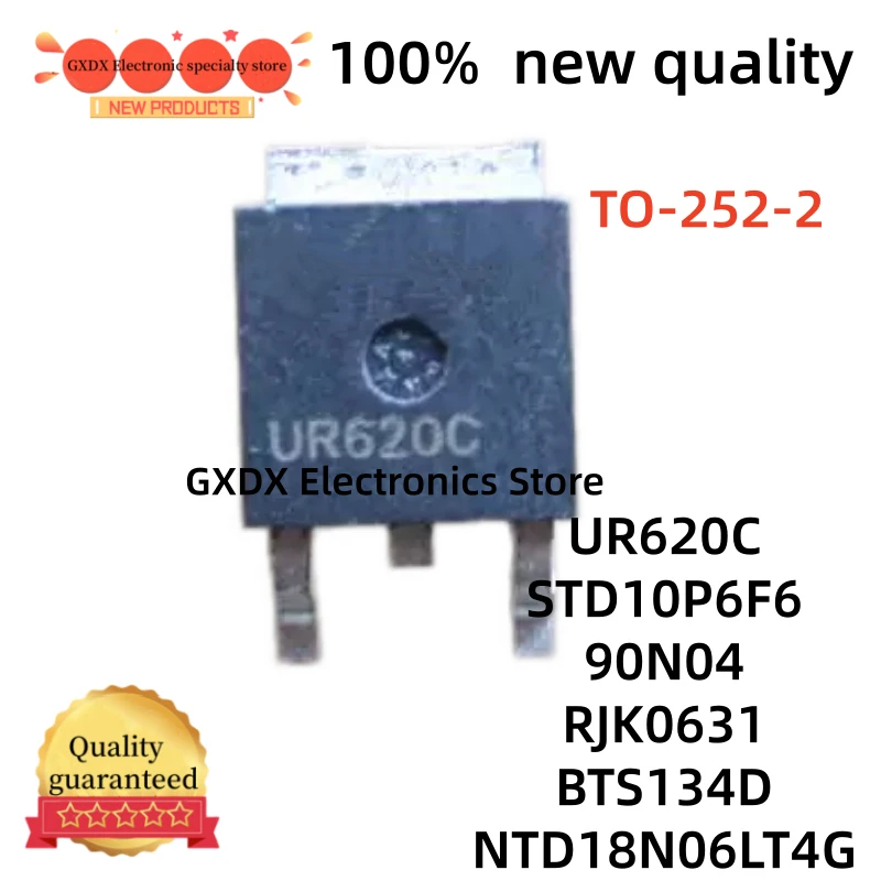 10-20 piezas/lote 100% nuevo  UR620C UR620 STD10P6F6 N55N20 RJK0631 BTS134D TO-252 NTD18N06LT4G 18N6LG N6LG 90N04  TO-252-2