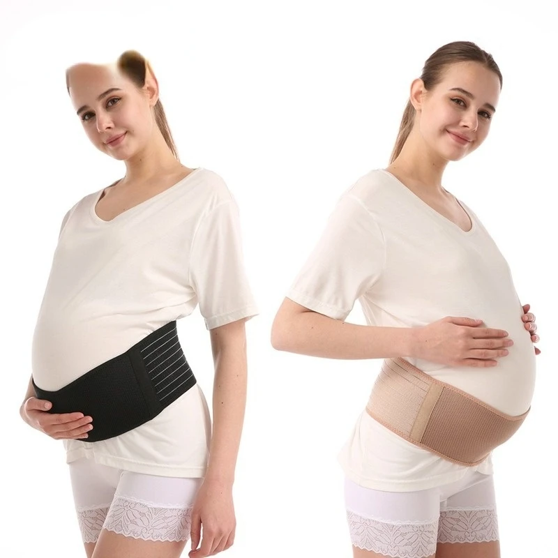 Pregnant Women's Abdominal Belt Prenatal Breathable Support Belt Waist Support Belt Adjustable Postpartum Abdominal Belt