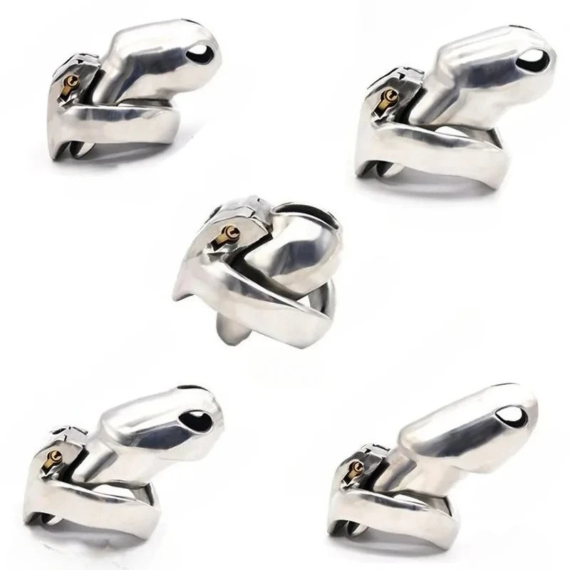 Stainless Steel Male Chastity Cage for Men Gay BDSM Bondage Erotic Urethral Lock Penis Lock Cock Cage Chastity Device Sex Toys