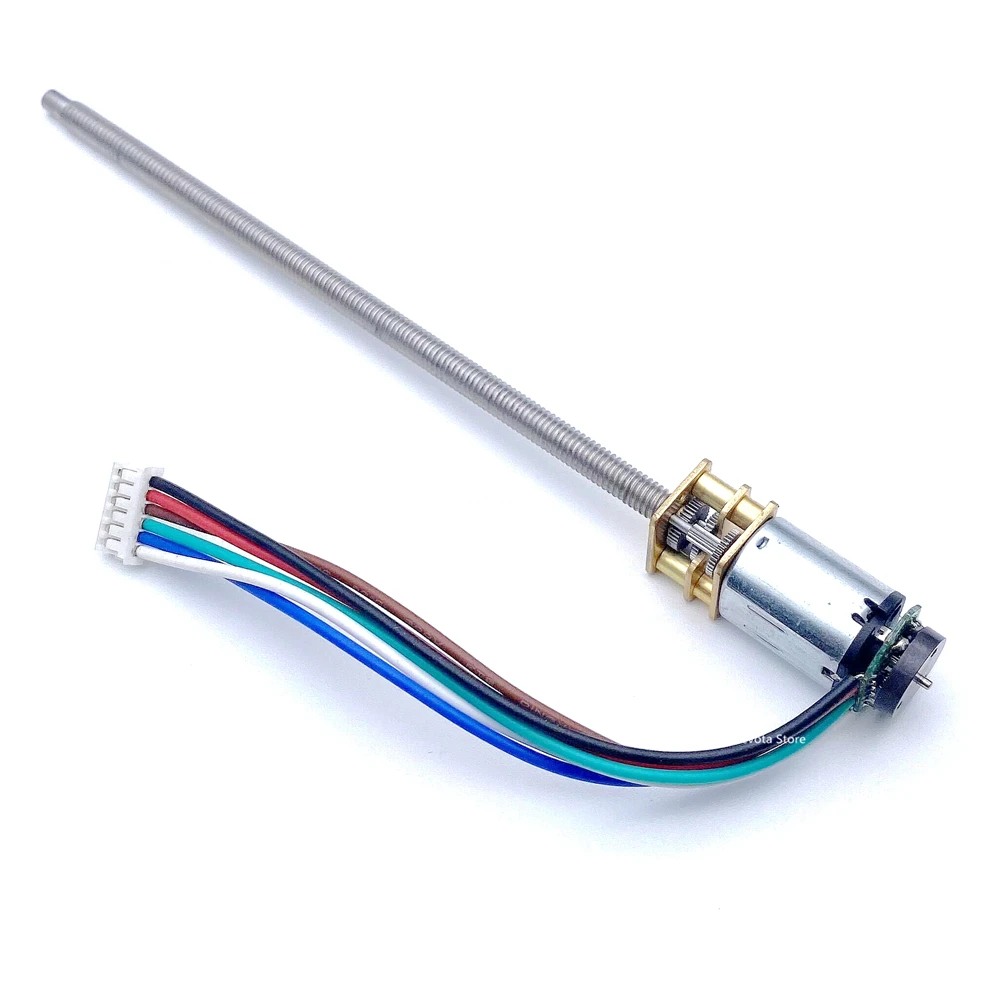 N20 تيار مستمر موتور تروس Thred برغي رمح 3V6V12V لتقوم بها بنفسك نموذج المغناطيسي 7PPR التشفير محرك روبوت ذكي