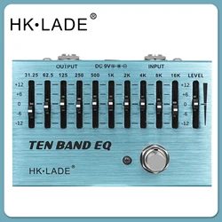 HK LADE 10 Band EQ Electric Guitar Effect Pedal Controller Equalizer True Bypass Adjustable Knobs Guitar Accessories Parts