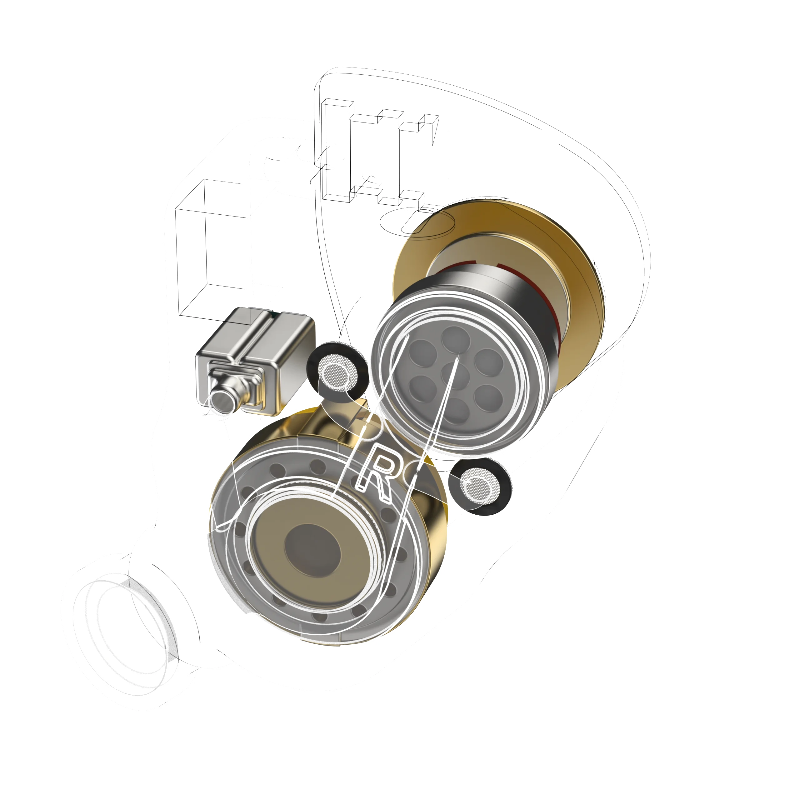 جديد بلاك روك ستار BRS متعدد الوحدات ديناميكي لوحة مسطحة تقسيم التردد HIFI سماعات داخل الأذن سدادات أذن استريو #3