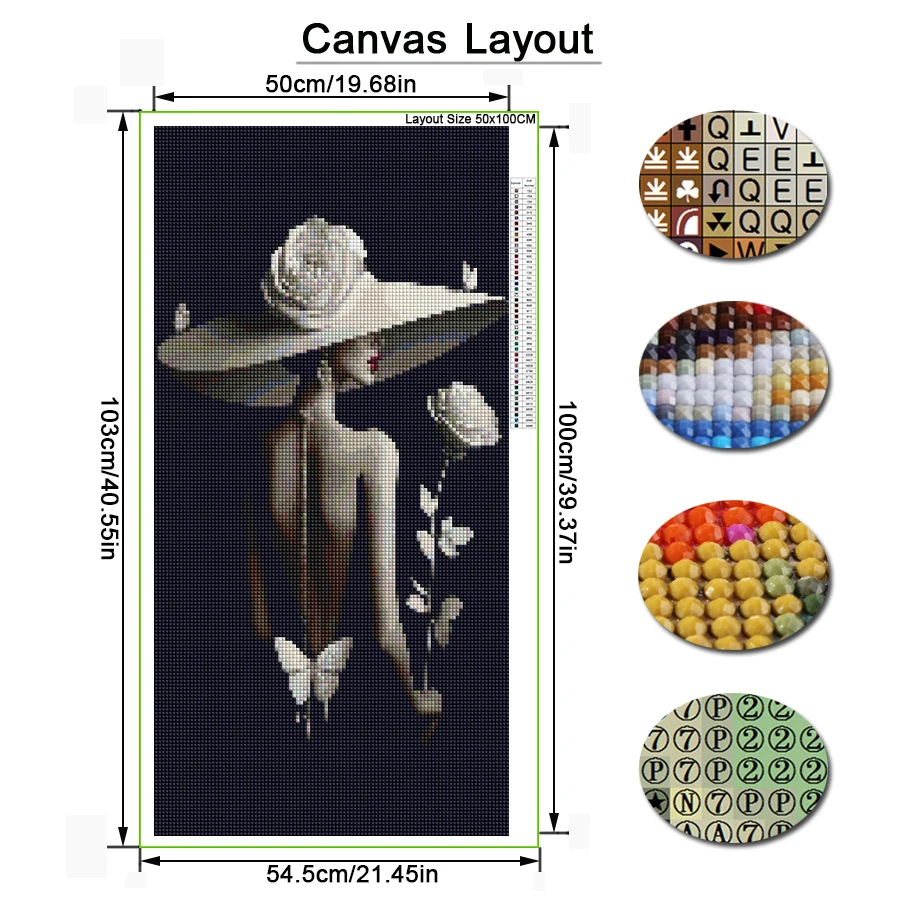 Noble Sexy Woman Large Size Diy Diamond Art Painting New 2025 Full Square Round Drill Fantasy Goddess Mosaic Embroidery Pictures