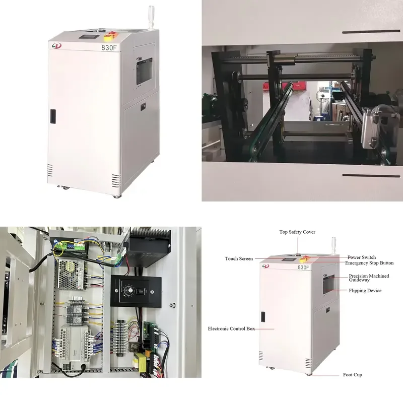 for High Efficiency SMT PCBA Turning Machine Core PLC Motor New Conditions for Double-sided Production of SMD Handling Boards