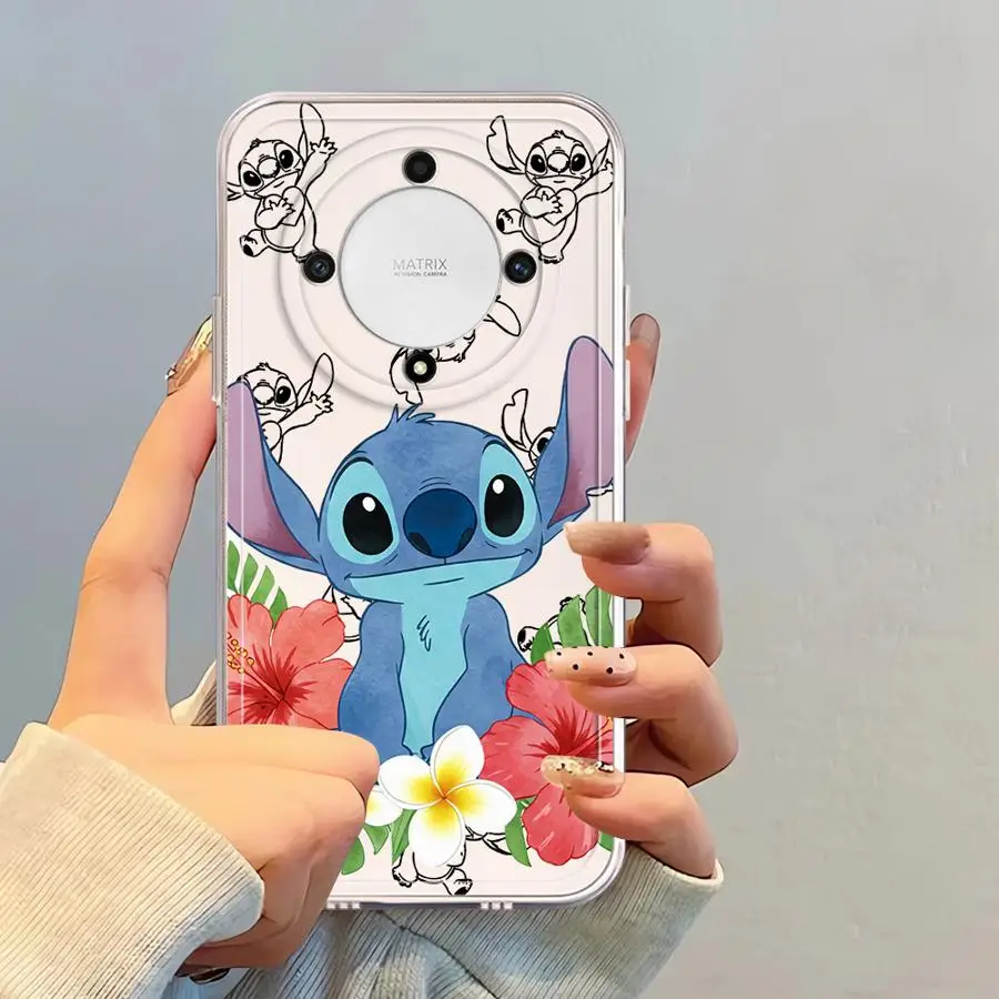 ดิสนีย์สติทช์น่ารักฝาครอบโทรศัพท์กรณีสำหรับเกียรติยศ X8b X8a X8 X9b 90 Lite X7b X9a