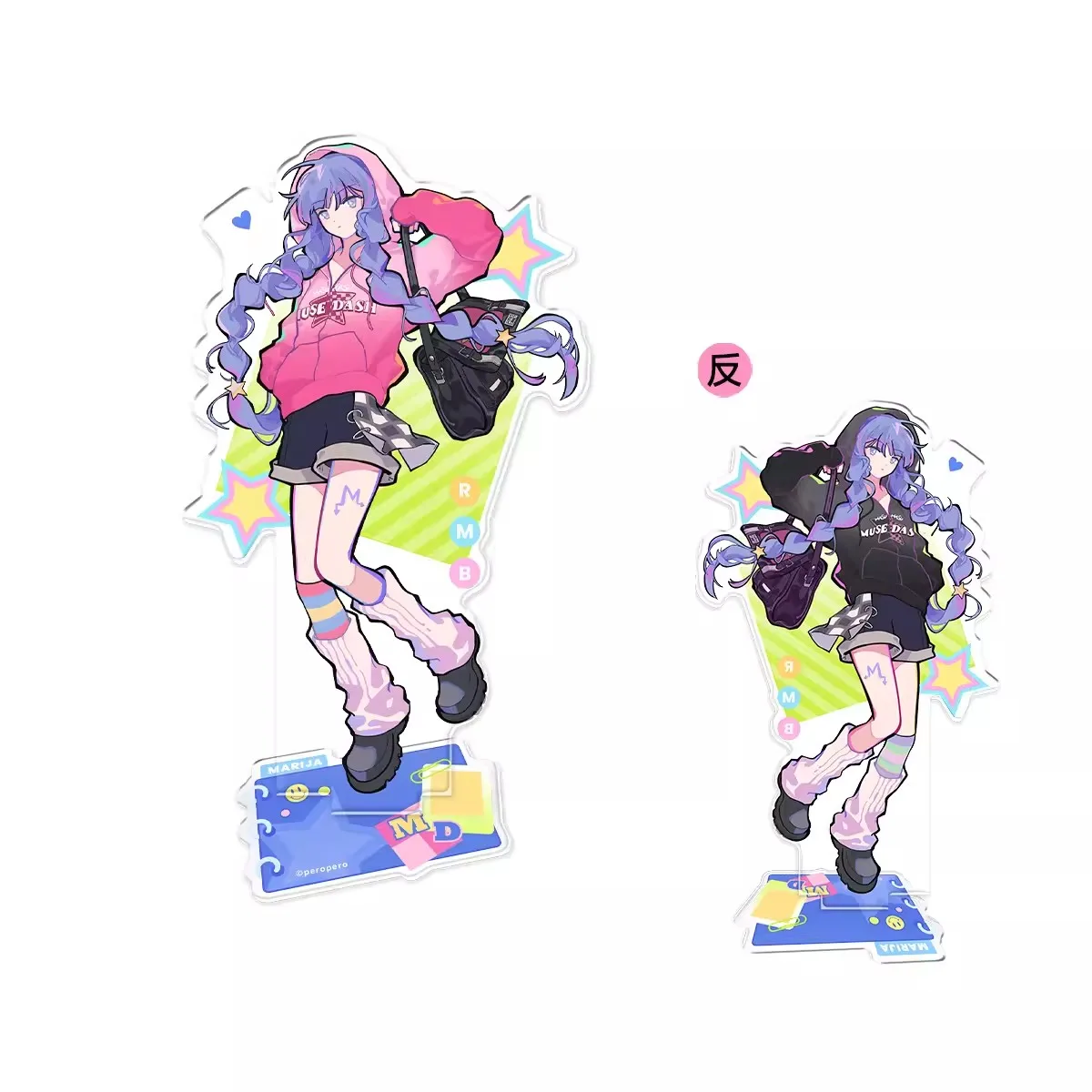 Official Game Muse Dash Buro Rin Marija Two-Sided Acrylic Stand Display Cosplay Original Friend Kids Gift