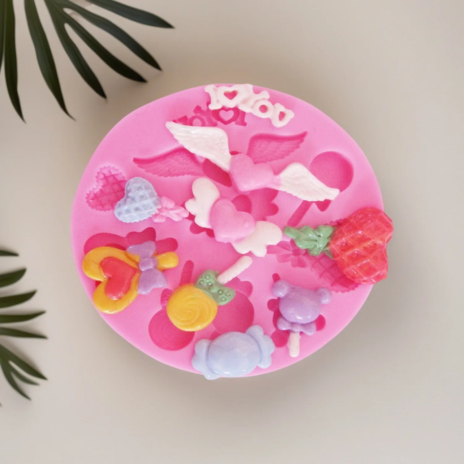 Sugarcraft Mini Lollipop Shape Silicone Fondant Mold Cake Decorating Tools Chocolate Mould DIY Baking Candy Maker