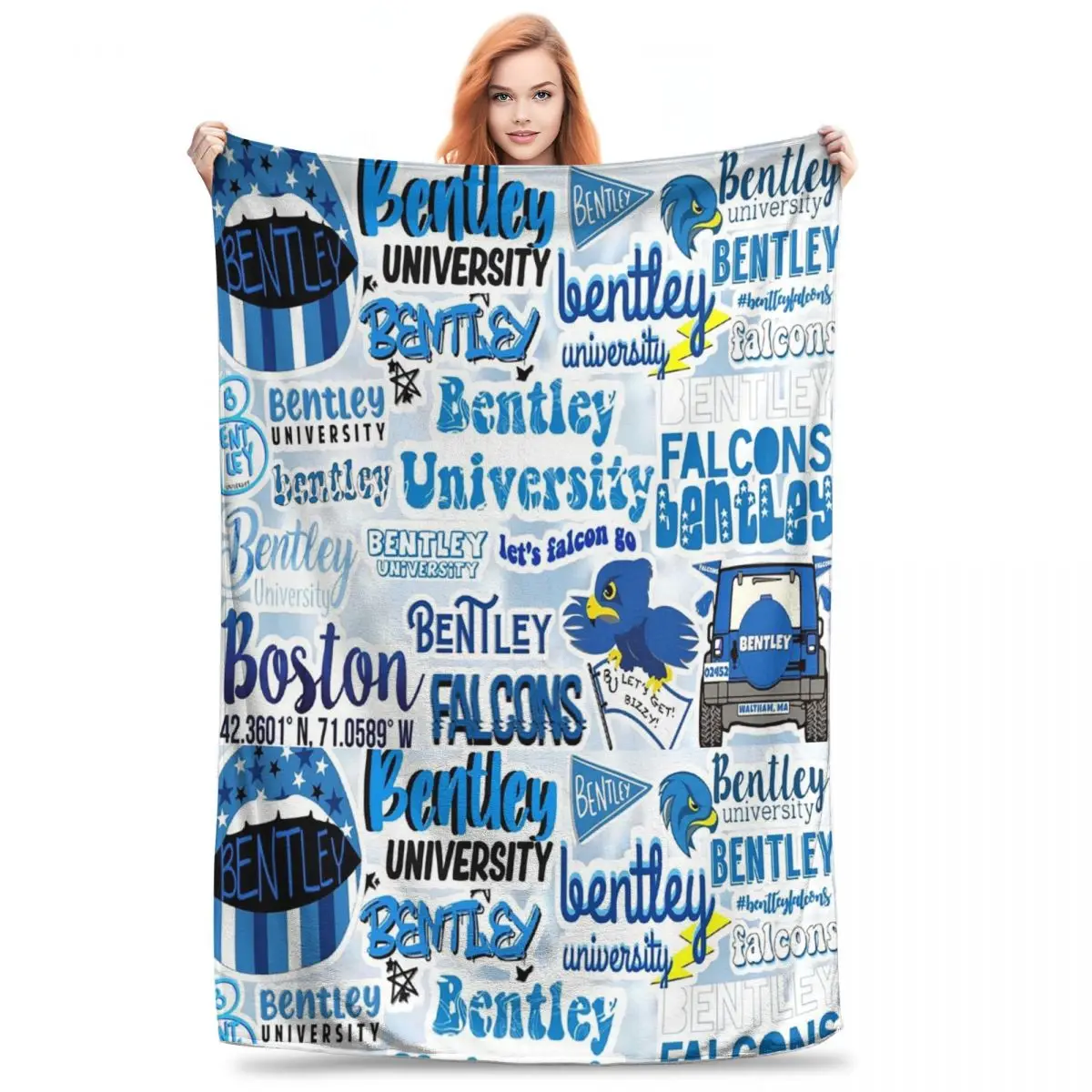 Bentley Blanket Flannel Portable Sofa Throw Blankets For Couch Bedding Office Throws Bedspread Quilt