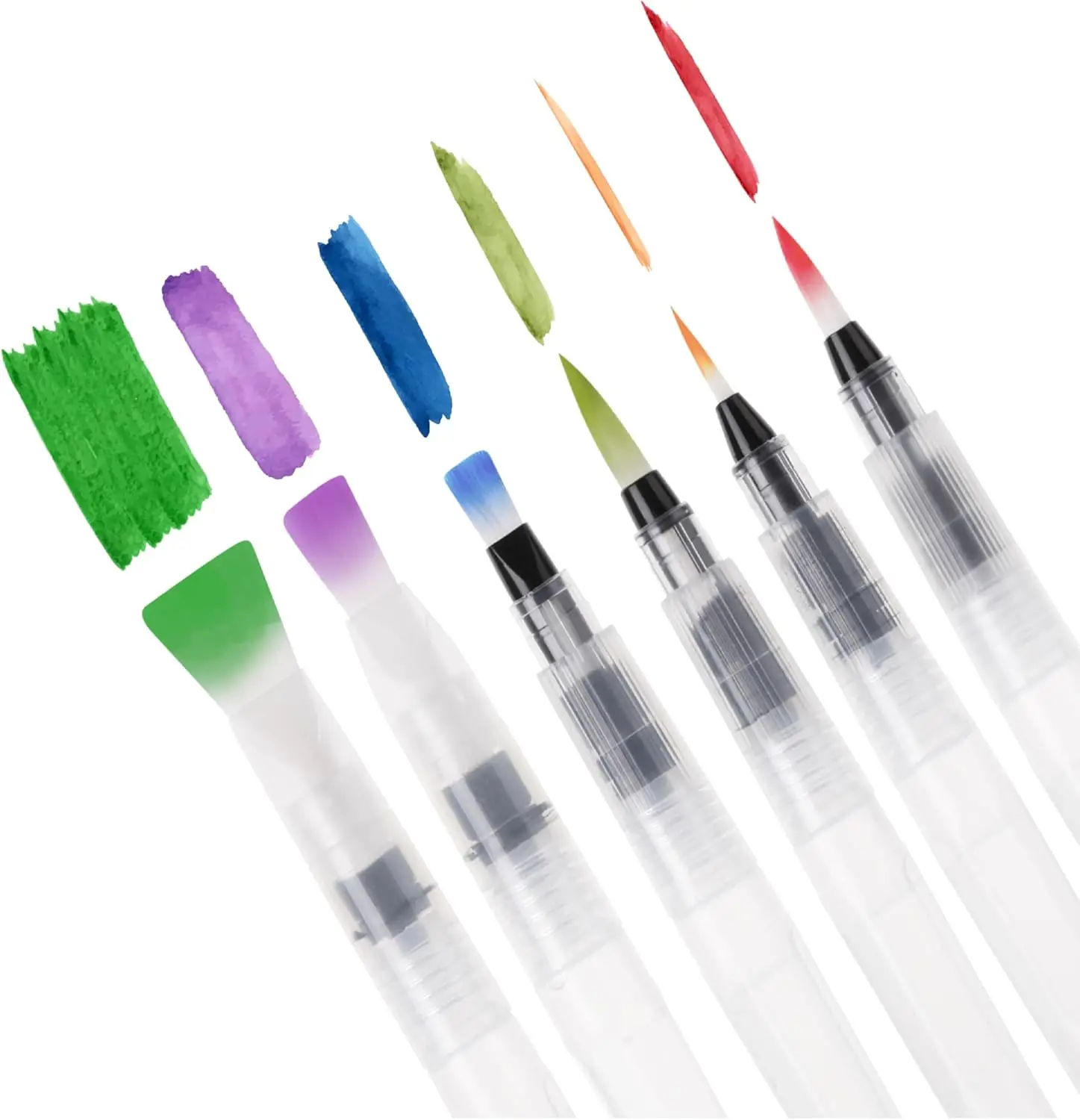 Pen- Watercolor Brush Pens, 6pcs(1set), Watercolor Brushes Set, Water Brush Pen, Water Color Pens, Refillable Brush Pen