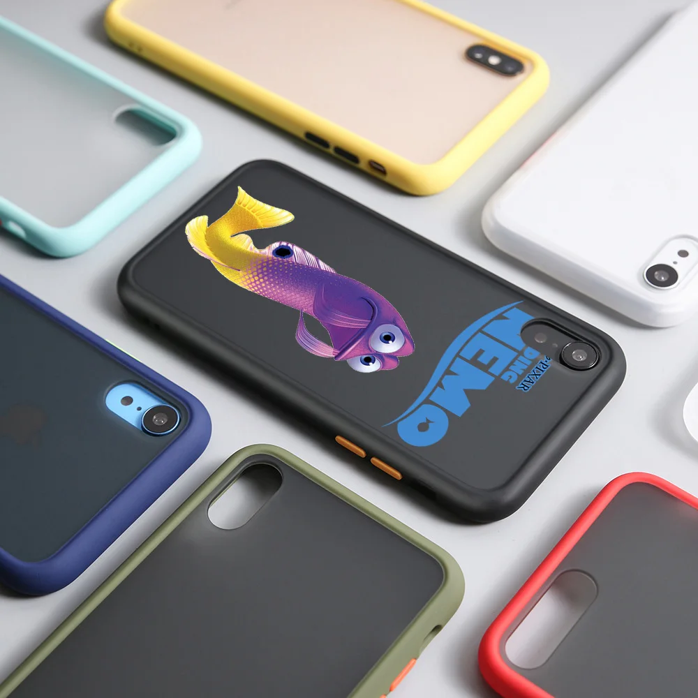 حافظة هاتف شفافة لهاتف Redmi Note 11 5G 12 Xiaomi 12C 12X Poco C40 C50 C51 العثور على نيمو بروس غطاء أسود بلوري