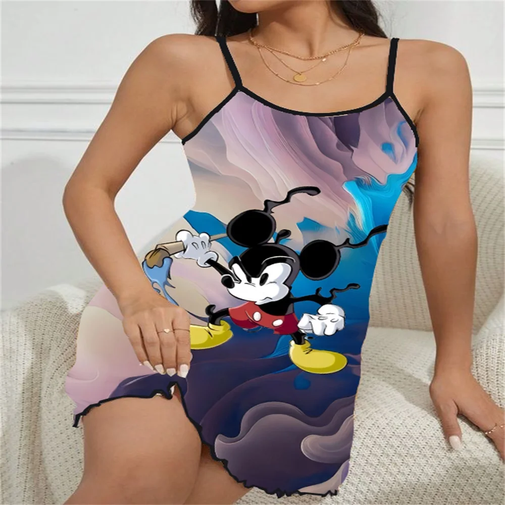 Home Wear Dress Sexy Bras Plus Size Women Lingerie Sexy Woman Push Up Female Dresses D-party Minnie Disney Princess Sleepwear