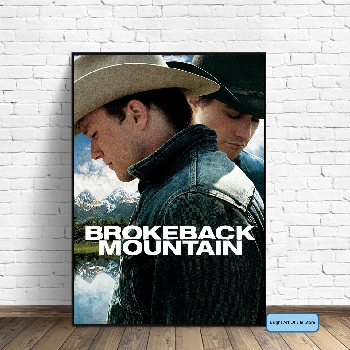 

Brokeback Mountain (2005) Movie Poster Cover Photo Canvas Print Wall Art Home Decor (Unframed)