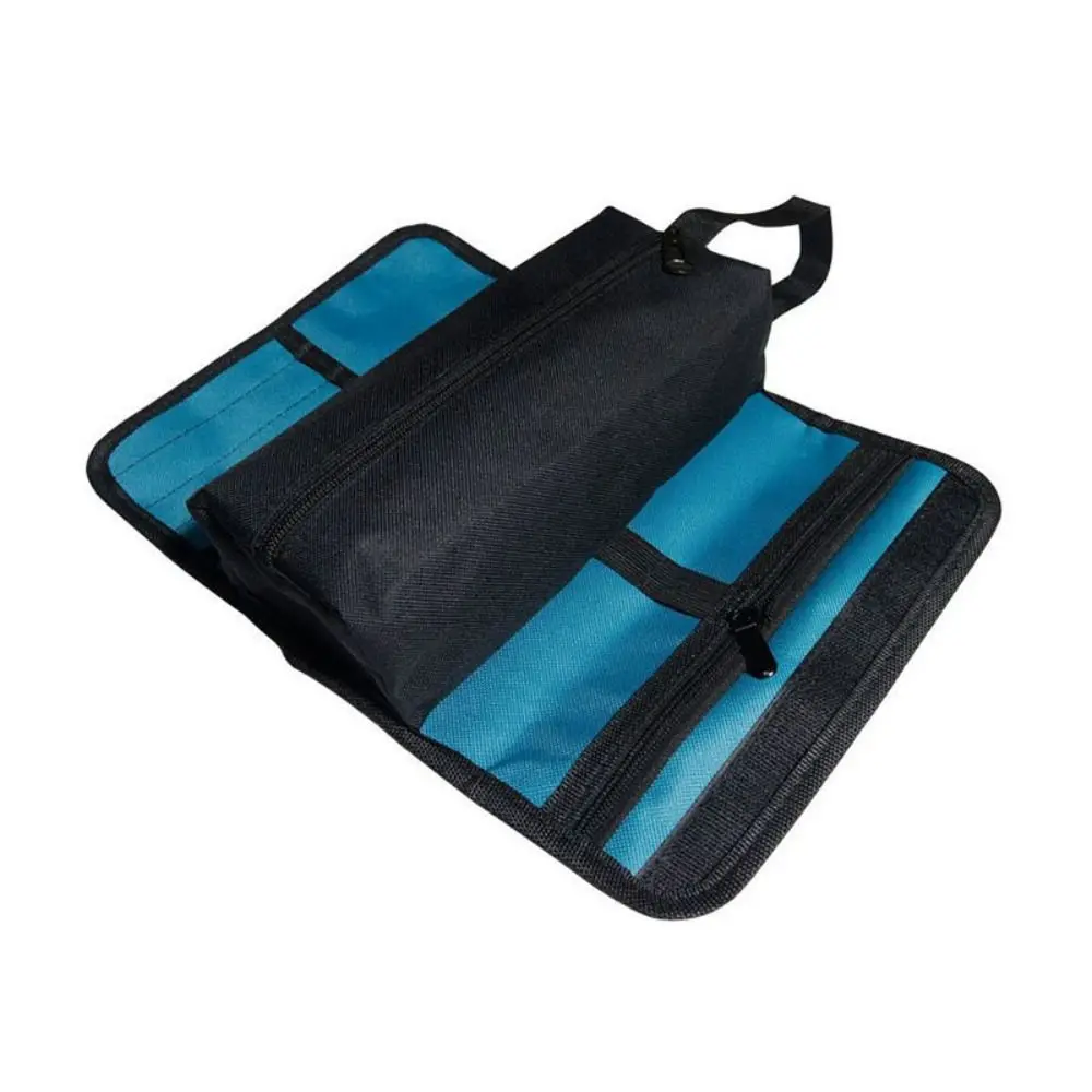 

Multiple pockets Folding Reel Tool Bag Handbag Portable Multi-function Tool Box Oxford Cloth Separate Storage Tool Storage Bag