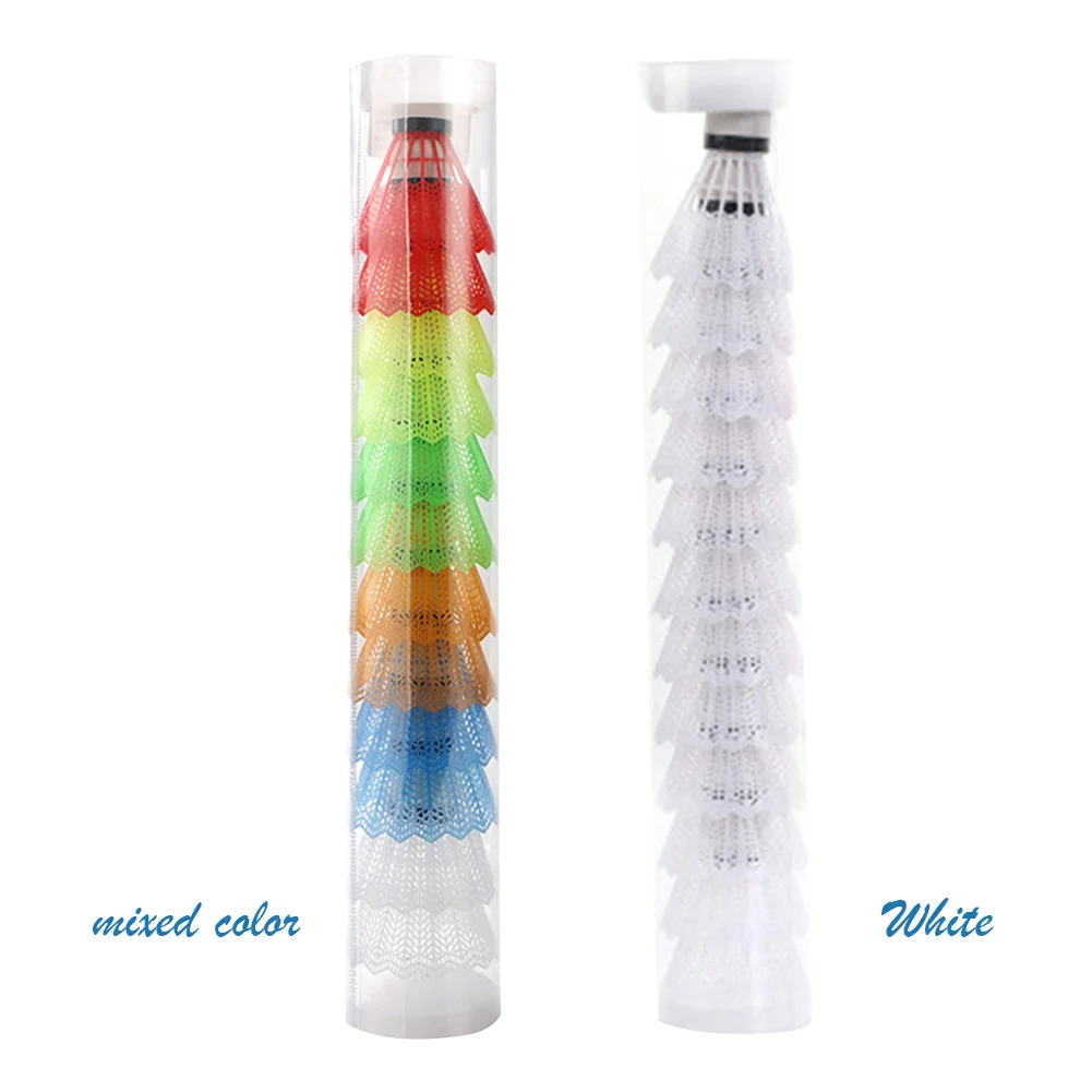 

12pcs Plastic Badminton for Hitting Practice Lightweight Shuttlecocks for Training Badminton for Training for Kids Entertainment