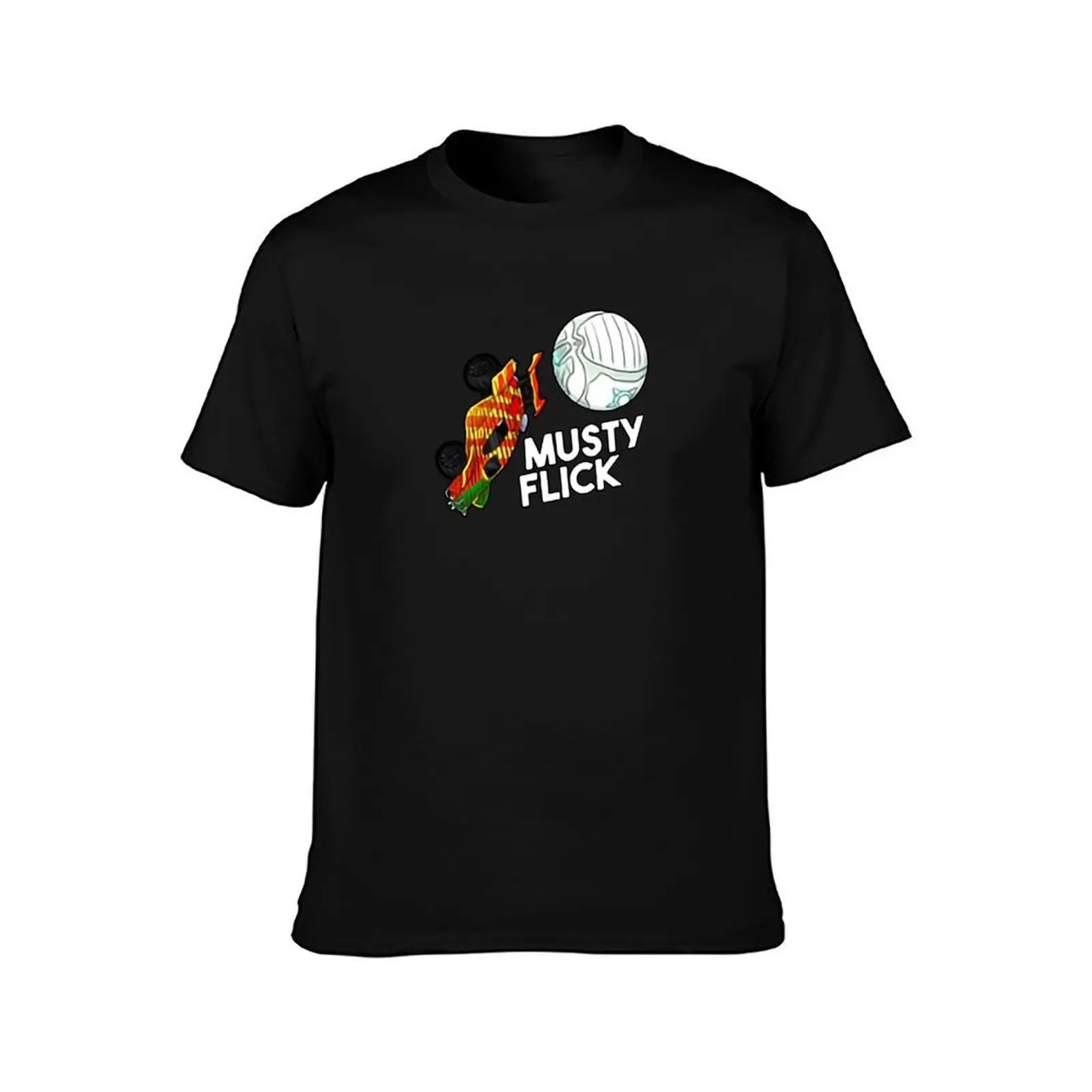 Musty Flick Red and Orange Car - Best gift idea T-Shirt, Summer Casual Cotton Tee, Oversized Streetwear Tops, Unisex Men Women