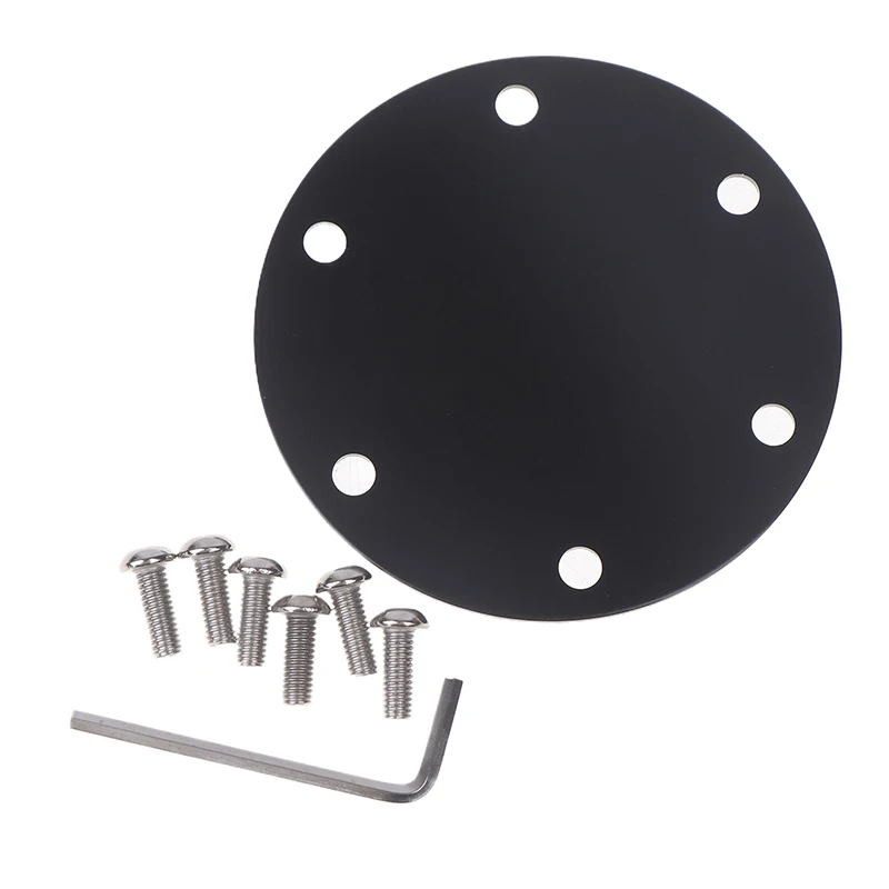 Aluminum 6 Hole Steering Wheel Horn Button Delete Plate Cover 3.35