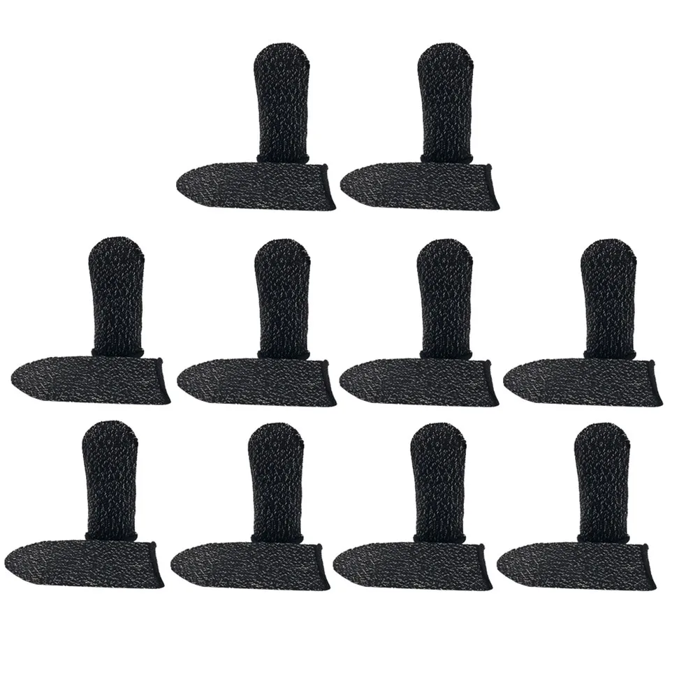 20Pcs Anti-Slip Finger Sleeve Game Thumb Protector Breathable Elastic Screen Touch Finger Cover Phone Game Playing Accessory