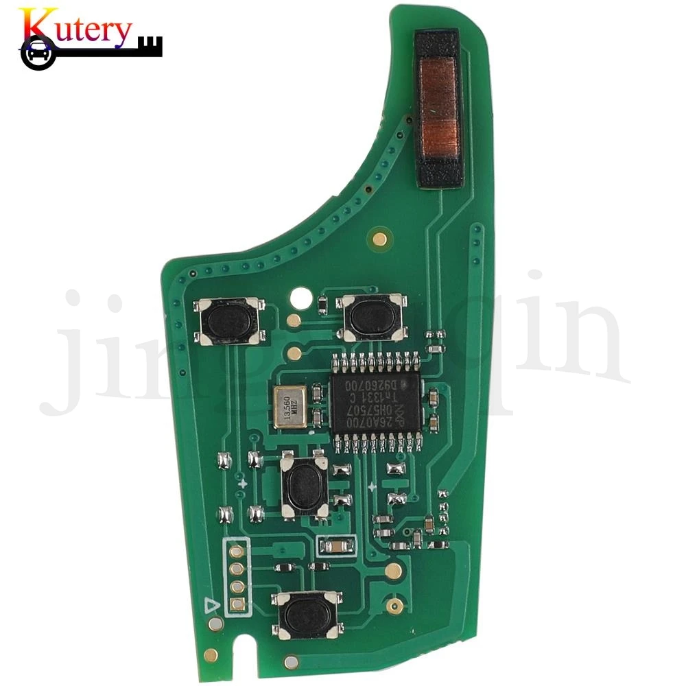 Jingyuqin Vouwen Afstandsbediening Autosleutel Printplaat Voor Chevrolet Malibu Cruze Aveo Vonk Zeil Opel Vauxhall 315/433Mhz ID46 Chip