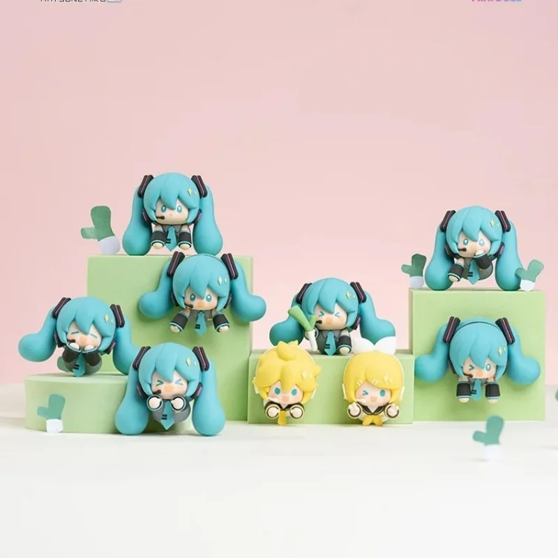 

Genuine Minidoll Hatsune Miku Q Refrigerator With Fingertip Doll Magnetic Series Blind Box Anime Gifts