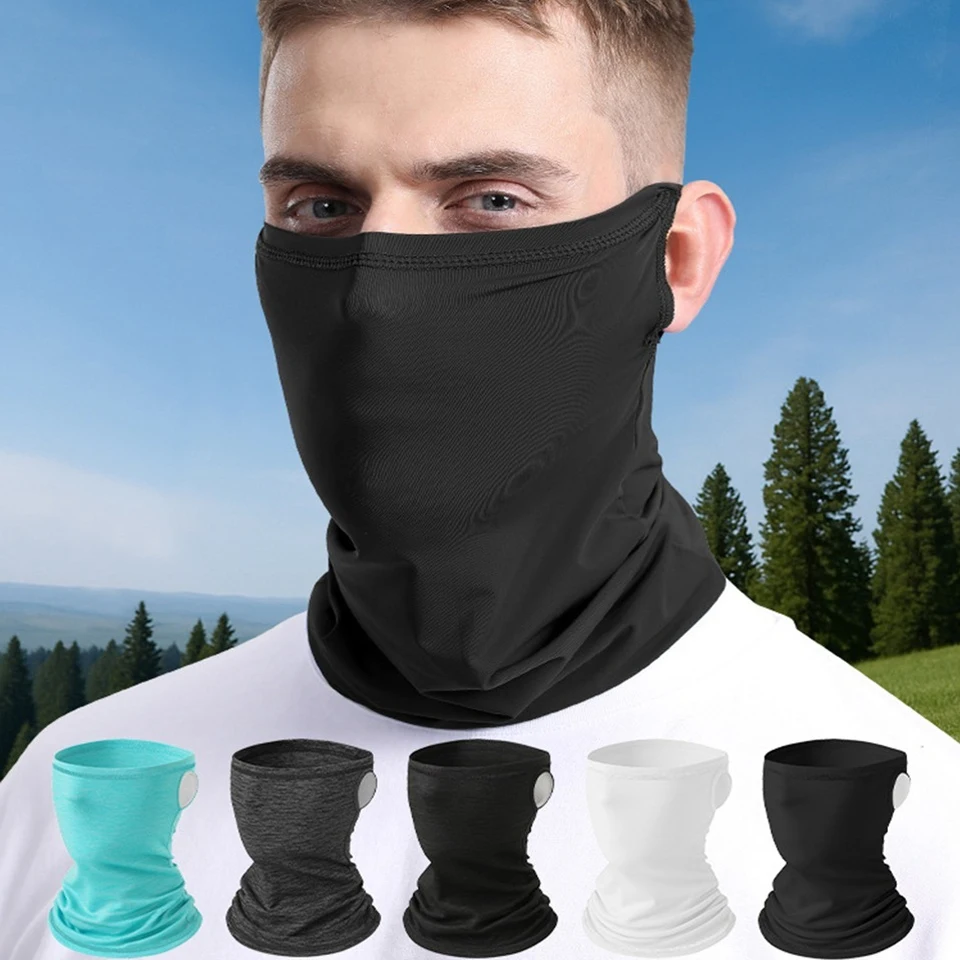 AliExpress GTUBIKE Breathable Sun Protection Face Mask Ice Silk Sunscreen Mask Outdoor Cycling Face Cover Neck Wrap UV Protection