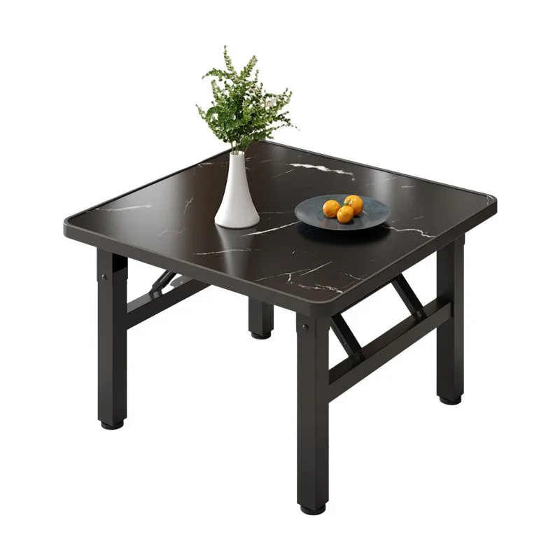 Simple small apartment household dining table square stall rental house dormitory learning portable storage folding table