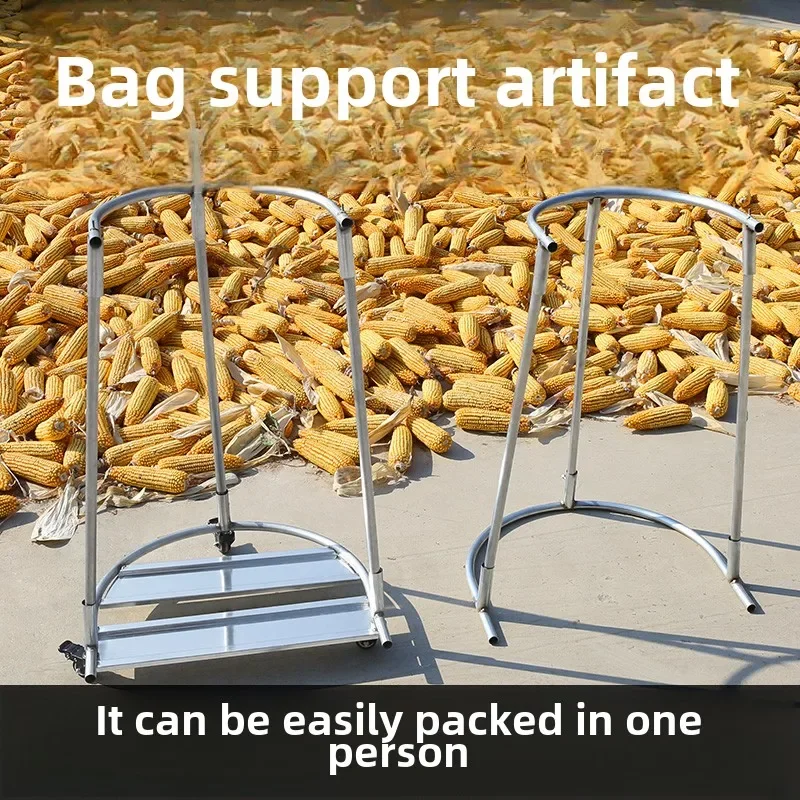 

Innovative Corn Stick Bagging Support Frame with Woven Bag Holder for Agricultural Harvest Grain Rice Bag Stuffer