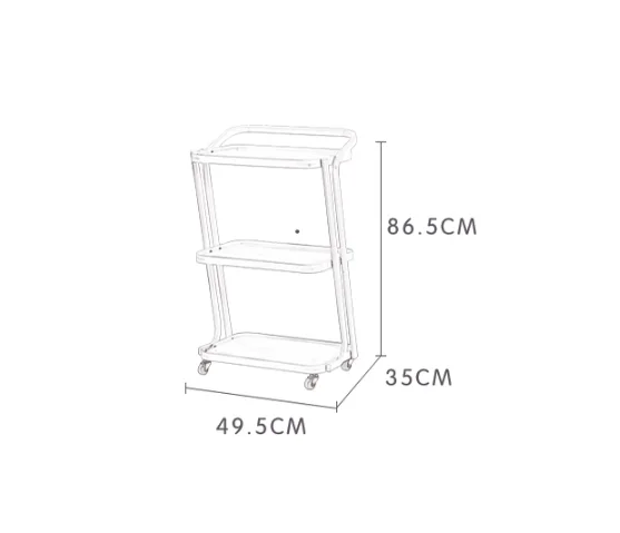 Dedicated barber trolley for hair salons, multi-functional and easy to use, suitable for barber shops and hair salons
