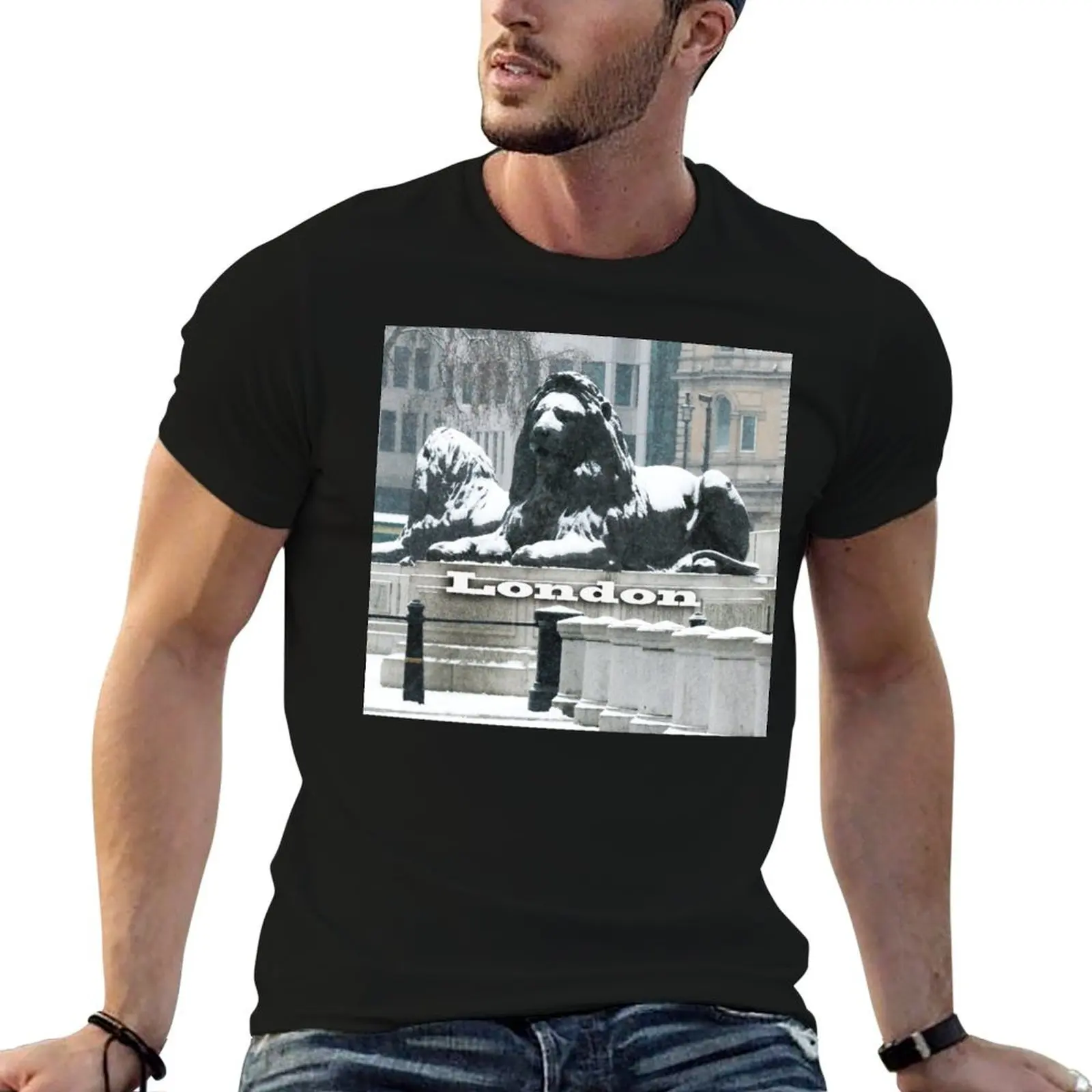 

Trafalgar Square in London, England. T-Shirt funny t shirts cotton man t shirts for men T-Shirt