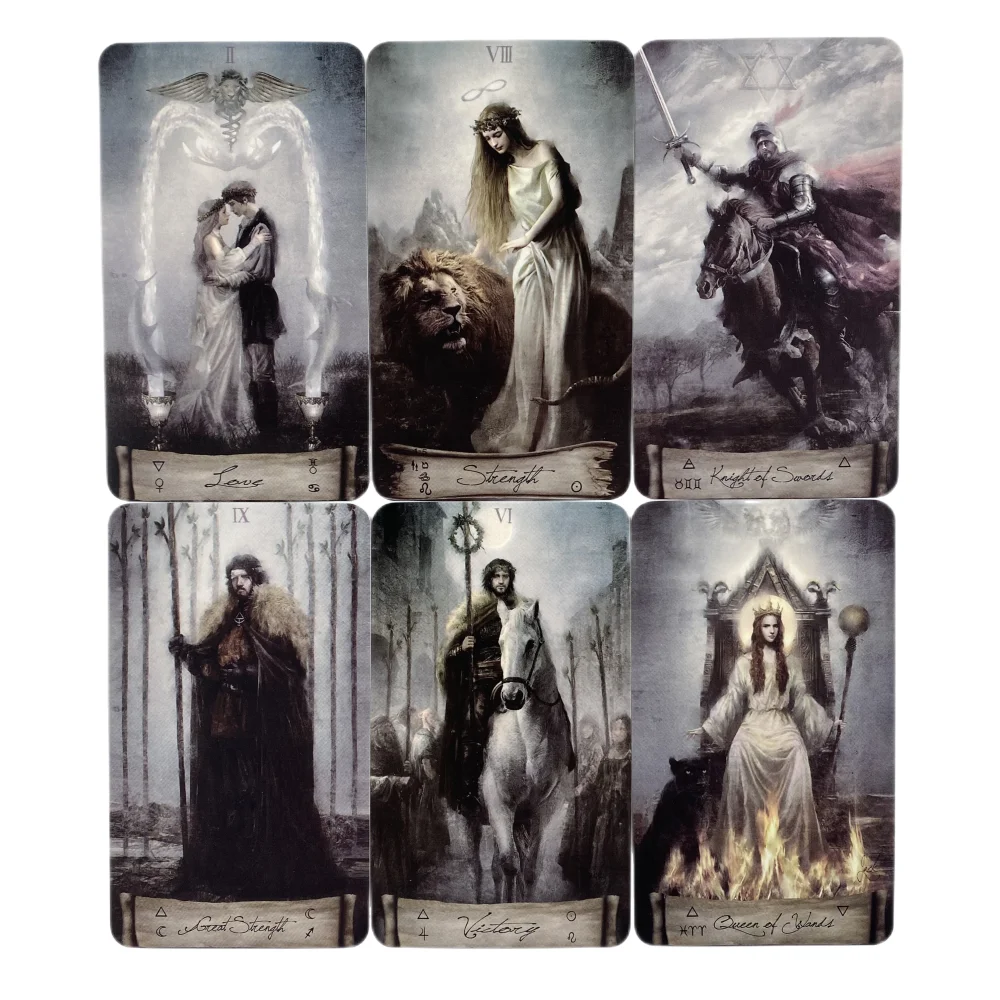Cartas de Tarot del cielo y la tierra, baraja A 78, oráculo, visión en inglés, edición de adivinación, juegos de Borad