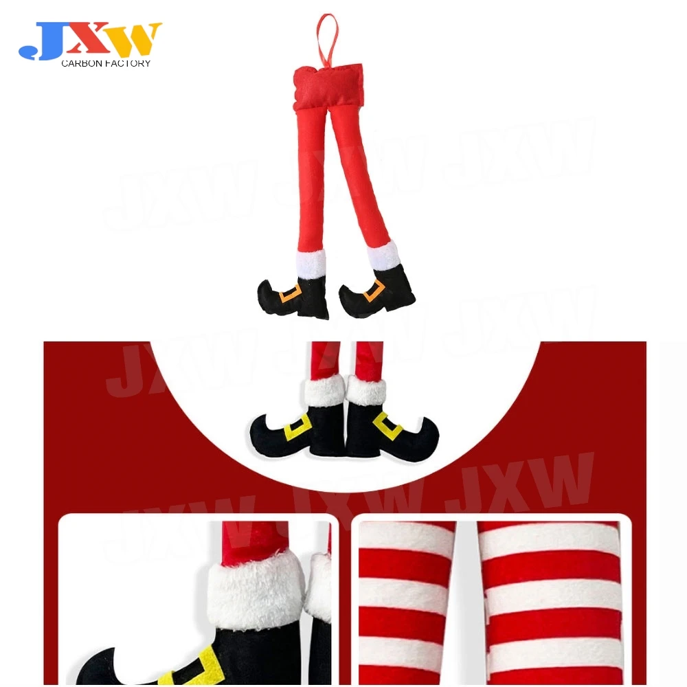 

Christmas Elf Santa Legs Car Accessories Christmas Decor For Home Xmas Tree Pendants Ornaments Gifts New Year Navidad Noel Gift