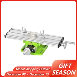 Bench Drilling Slide Table Worktable Working Milling Cross Table Milling Vise Machine for Bench Drill Stand Fixture Tool