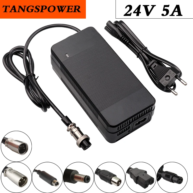 

24V 5A Lead Acid Battery Charger 28.8V 5A Lead-acid Battery pack Charger Fast charging