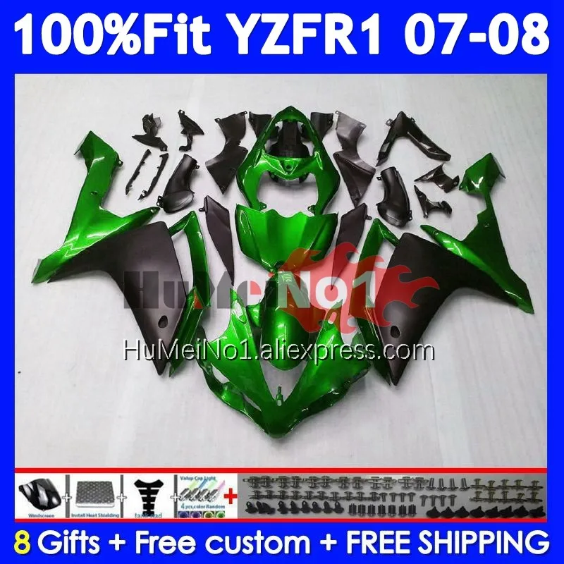 

Литьевая форма для YAMAHA YZF-R1 YZF R1 R 1 YZF Светло-зеленый 1000 07-08 367 No 57 YZF1000 YZFR1 07 08 YZF-1000 2007 2008 Обтекатель