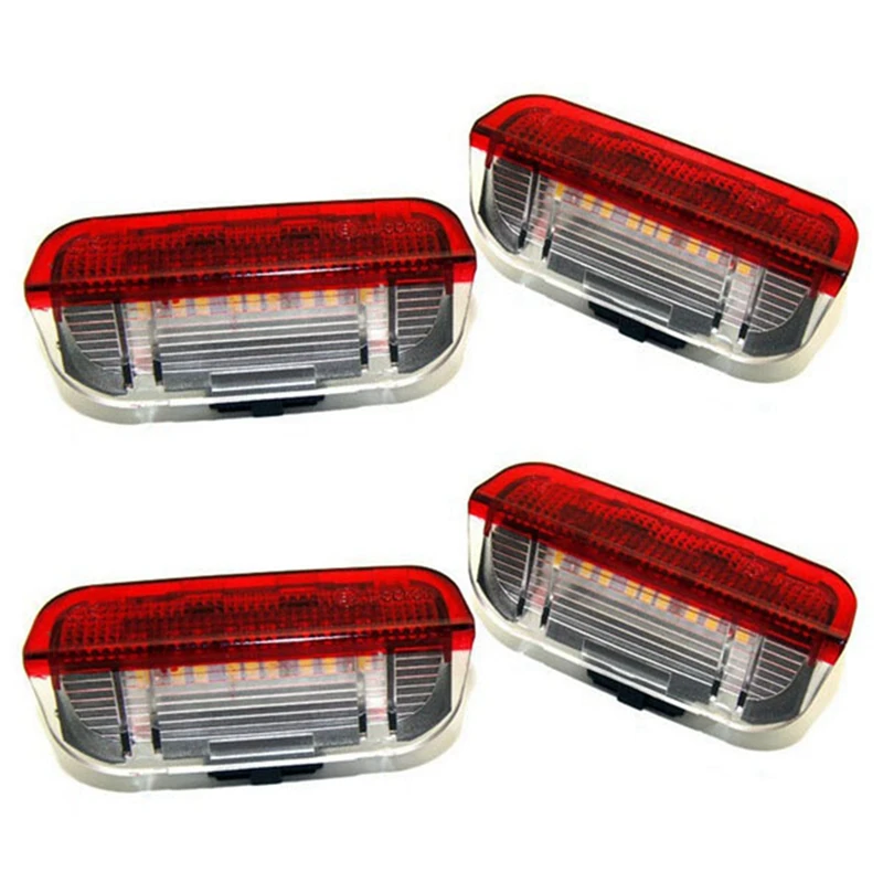 8Pcs Car LED Door Warning Light Welcome Projector For Golf 6 7 Jetta MK5 MK6 Passat B6 B7 CC TIGUAN Scirocco