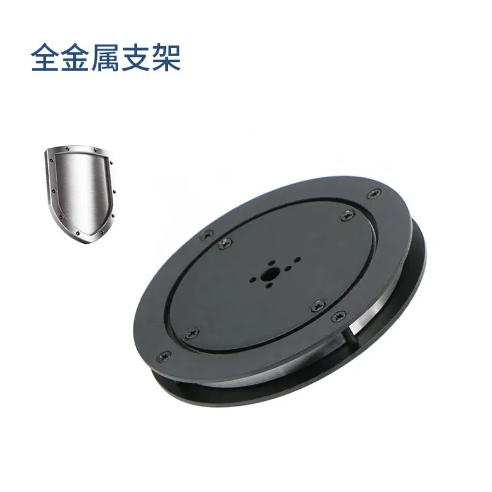 360° Motorized Rotating Turntable with 2-Axis Pan-Tilt - All Metal Bracket & Bearing System for Camera/Monitor Mounting