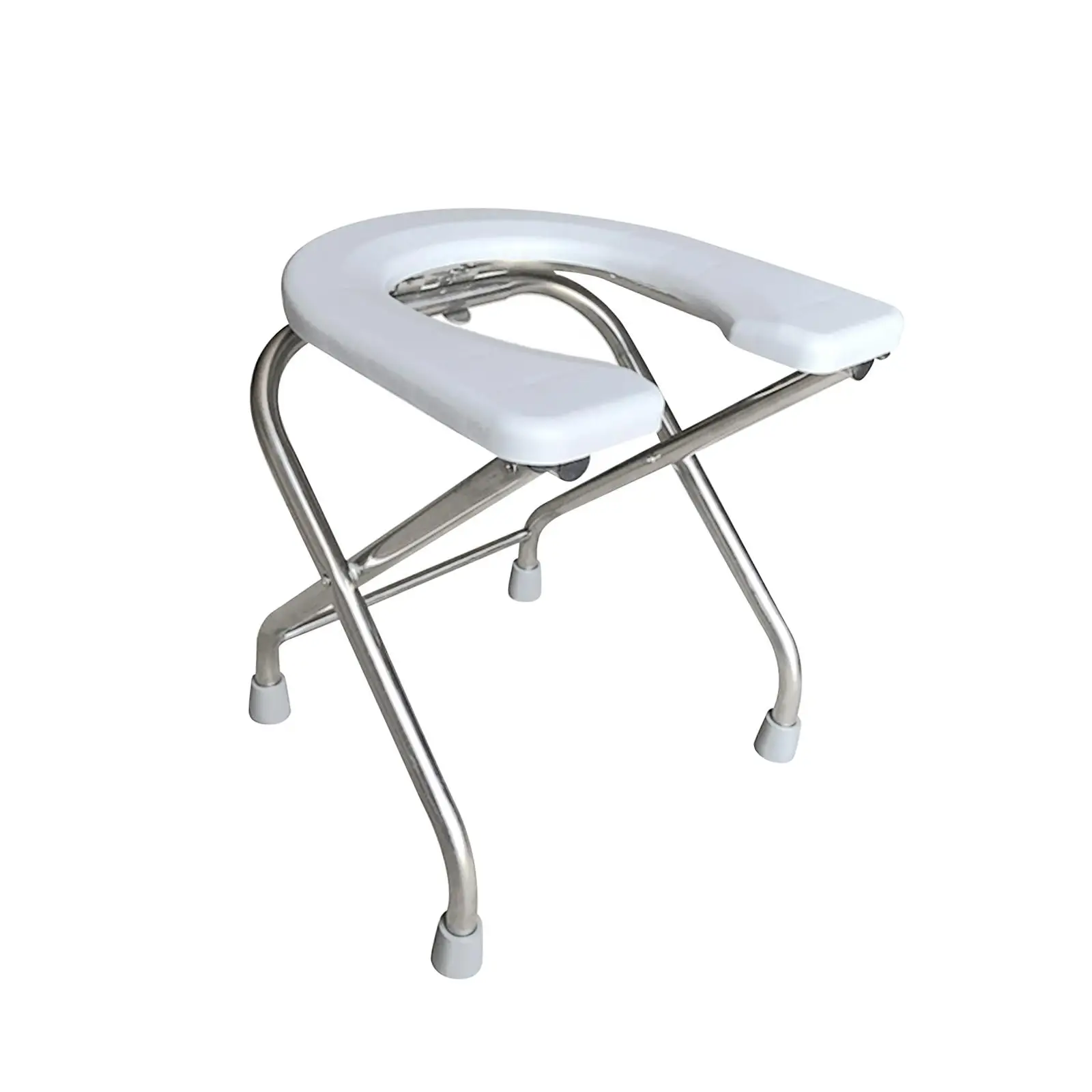 Portable Folding Toilet Seat Homecare Elderly Squat Toilet Seat Commode Stool Shower Chair for Home Bathroom Elderly Travel