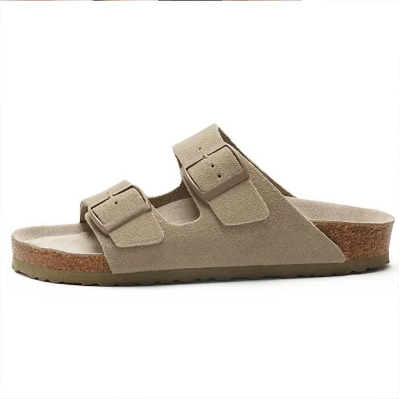 Shevalues Classic Cork Clogs Slippers Women Men Soft Footbed Suede Sandals with Arch Support Trendy Beach Slides Home Men Mules