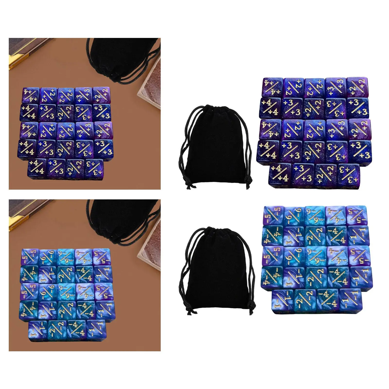 24x النردات عداد النرد الرياضيات التدريس D6 لعبة تعليمية لعب الأدوار تتبع