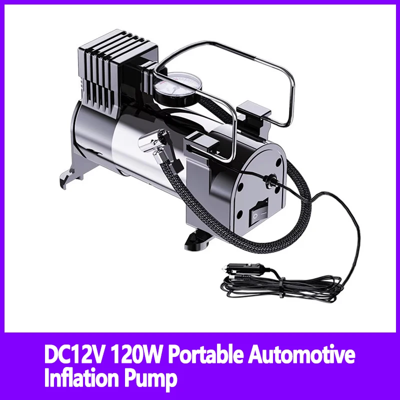 

DC12V 120W портативный автомобильный насос для накачивания двойного назначения сверхмощный насос для накачивания автомобильных шин воздушный компрессор для накачивания шин