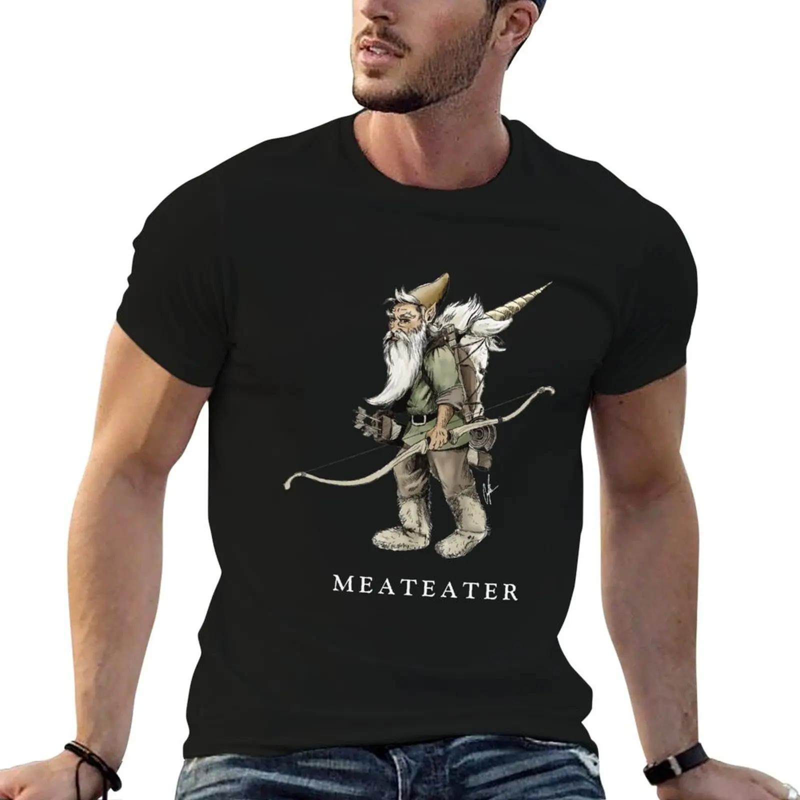 

Meateater Packing t Gnome cotton tshirt Out man shirt A Unicorn T-Shirt Funny anime