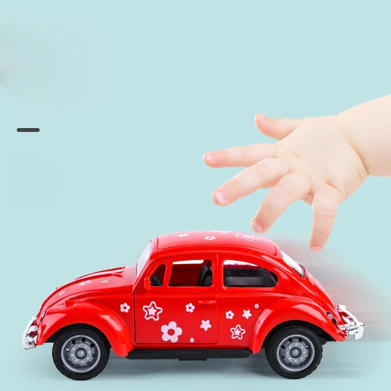 Beetle Inertia colorato mini modello di auto giocattolo go veicoli tirare indietro auto per bambini modello adulto regalo di raccolta