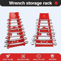 Wrench Spanner Sorter Holder Wall Mounted Tray Rack Storage Organizer Garage Tool Cabinet Rail Bracket Wrench Organizer