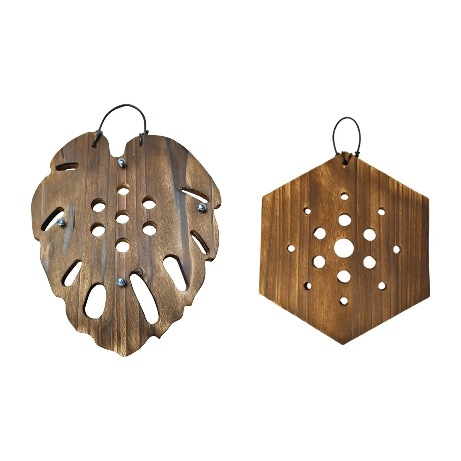 Fern Mounting Board Wall Planter Accessory Rustic Look Space Saving Hanging Planter Multipurpose for Orchids Easily Install