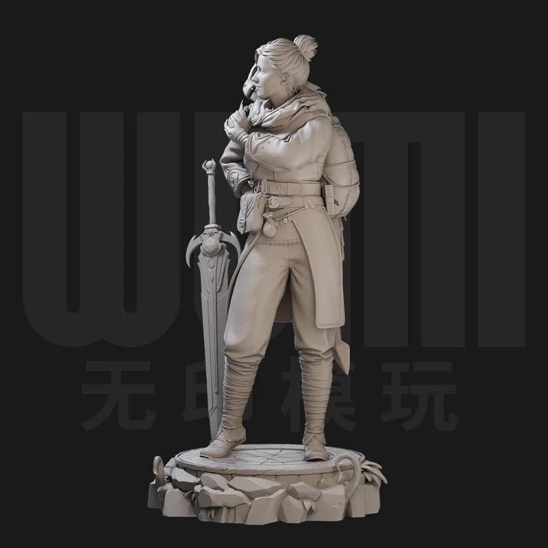 1/24 And 1/18 Scale Gk White Model Figurine 3d Printed Miniature Soldier White Model Toy Unassembled And Unpainted Kit