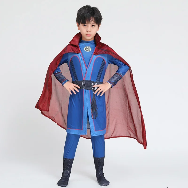 Dr Steven Cosplay Superhero Strange the Multiverse of Madness Cape Outfits Halloween Carnival Doctor Stephen Children Costume