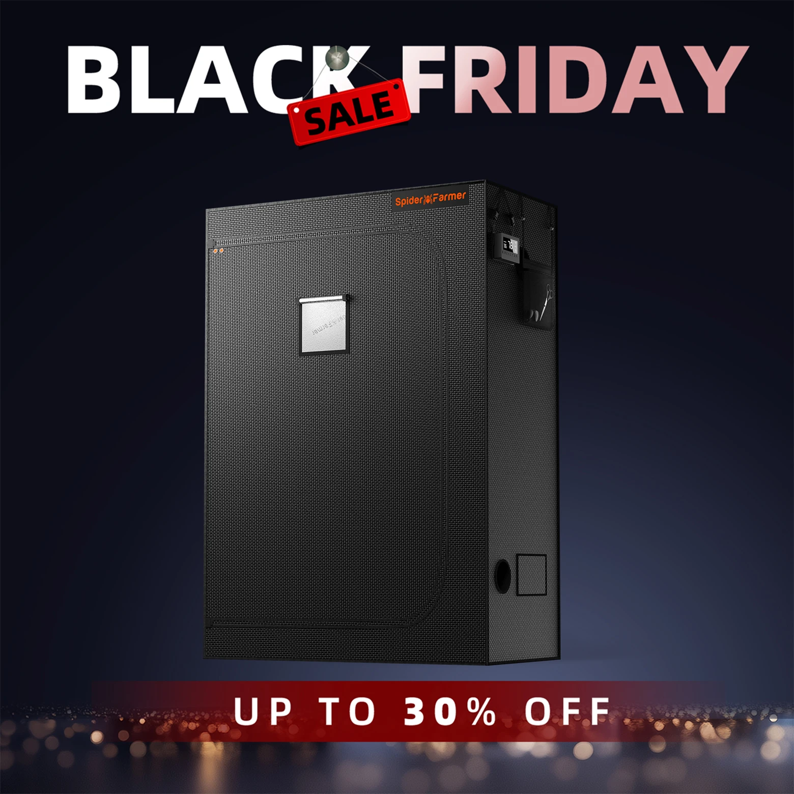 

Spider Farmer 140cm x 70cm x 200cm Indoor Grow Tent 1680D Hydroponic Plant Room for Optimal Plant Growth & Clima