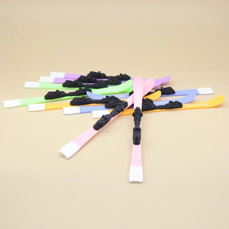 【M】1 Pair 1:12 Dollhouse Miniature Snow Skis Winter Scene Layout Ornament Mini Ski Board Model Pretend Play Toy Decoration view 5